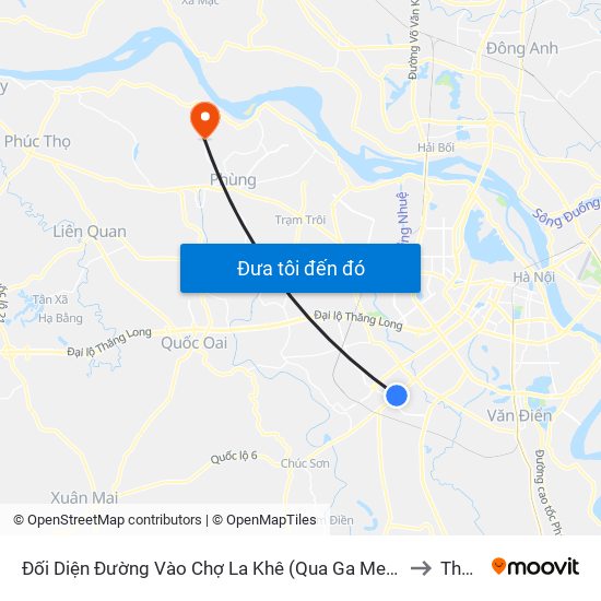 Đối Diện Đường Vào Chợ La Khê (Qua Ga Metro La Khê) - 405 Quang Trung (Hà Đông) to Thọ Xuân map