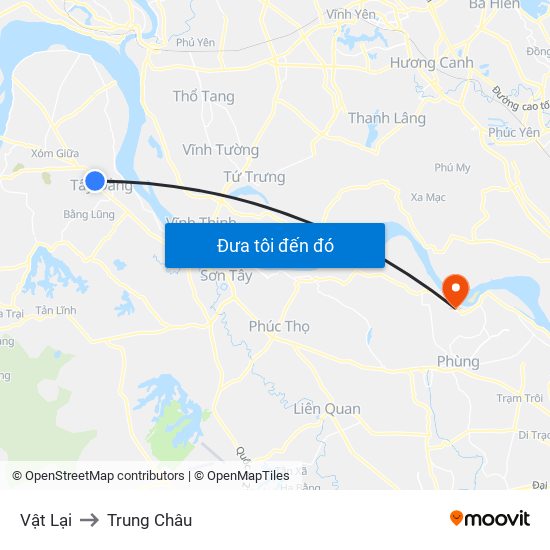 Vật Lại to Trung Châu map