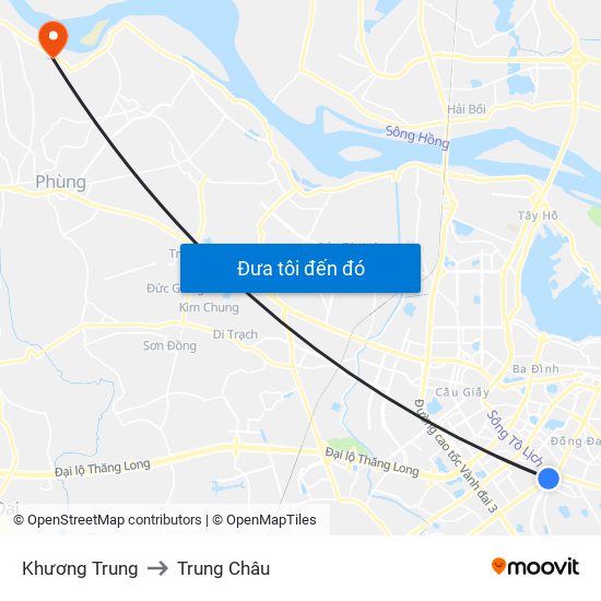 Khương Trung to Trung Châu map