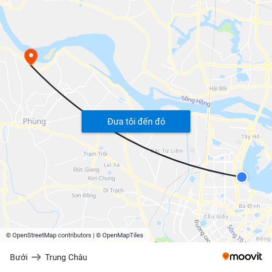 Bưởi to Trung Châu map