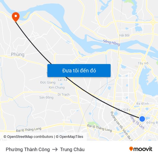 Phường Thành Công to Trung Châu map