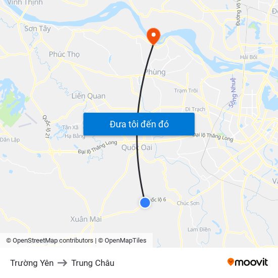 Trường Yên to Trung Châu map