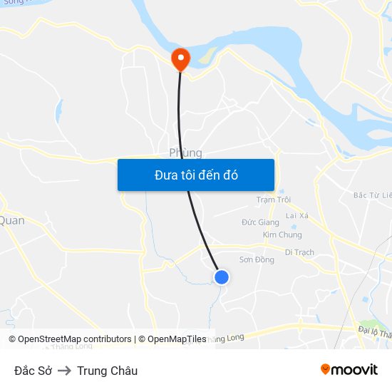 Đắc Sở to Trung Châu map