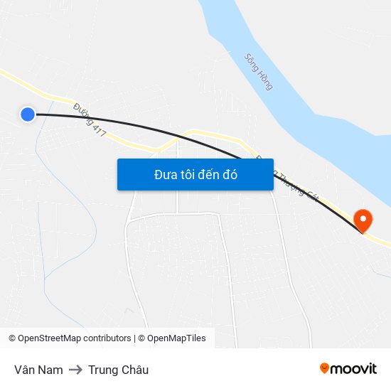 Vân Nam to Trung Châu map