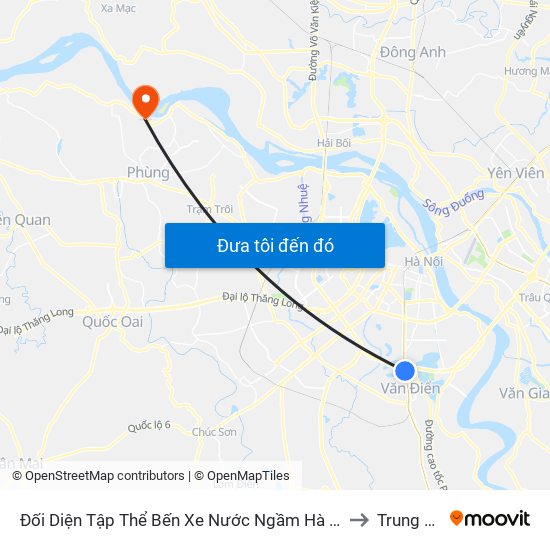 Đối Diện Tập Thể Bến Xe Nước Ngầm Hà Nội - Ngọc Hồi to Trung Châu map