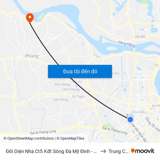 Đối Diện Nhà Ct5 Kđt Sông Đà Mỹ Đình - Phạm Hùng to Trung Châu map