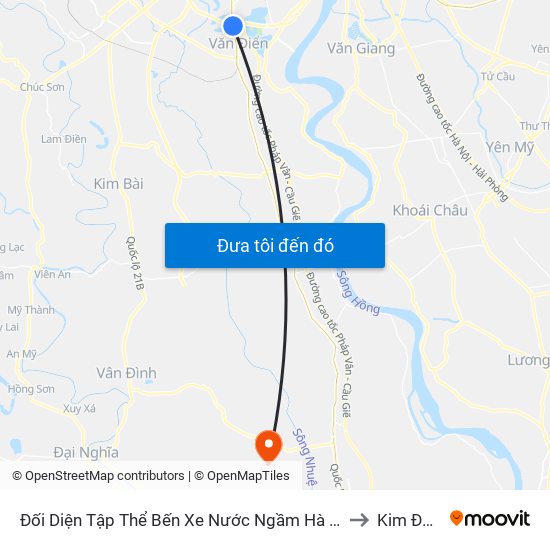 Đối Diện Tập Thể Bến Xe Nước Ngầm Hà Nội - Ngọc Hồi to Kim Đường map