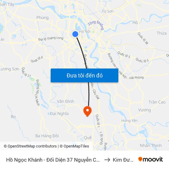 Hồ Ngọc Khánh - Đối Diện 37 Nguyễn Chí Thanh to Kim Đường map