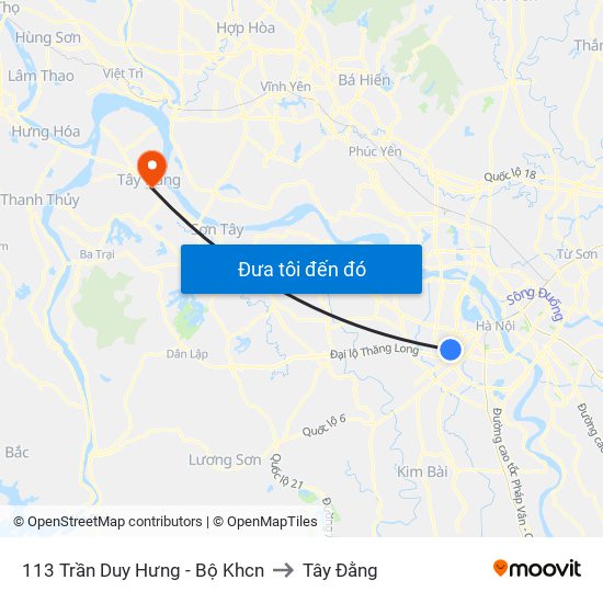 113 Trần Duy Hưng - Bộ Khcn to Tây Đằng map