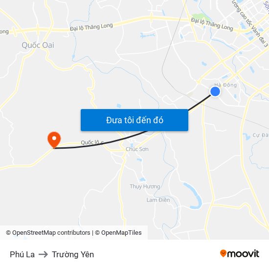 Phú La to Trường Yên map