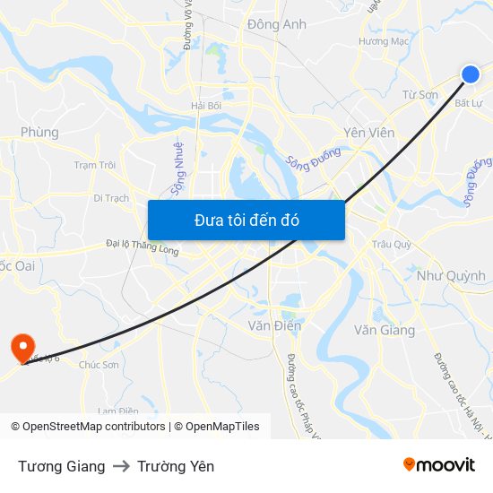 Tương Giang to Trường Yên map