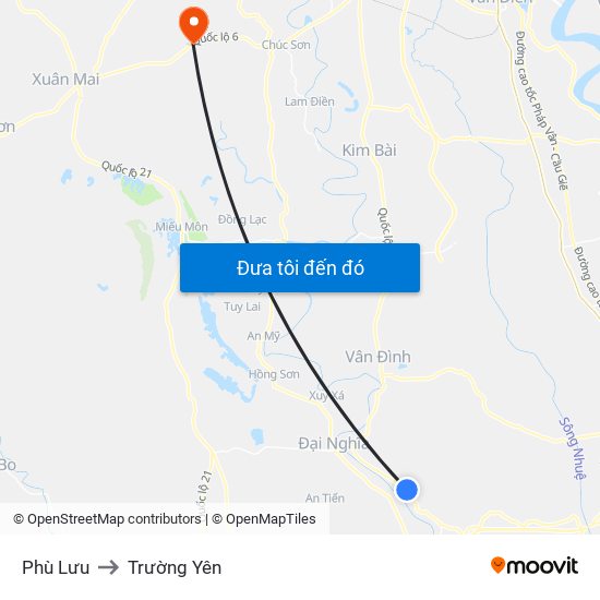 Phù Lưu to Trường Yên map