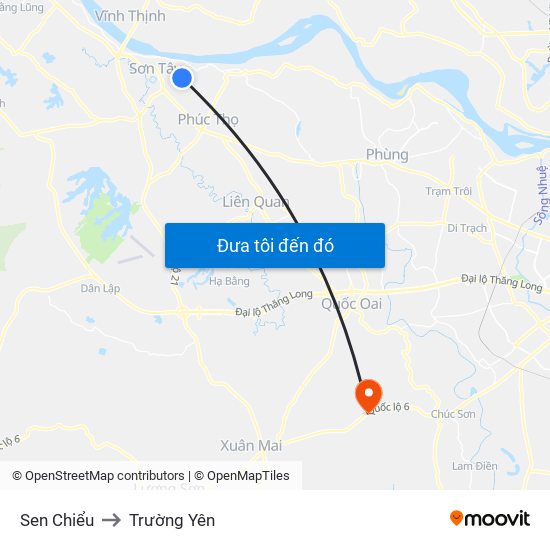 Sen Chiểu to Trường Yên map