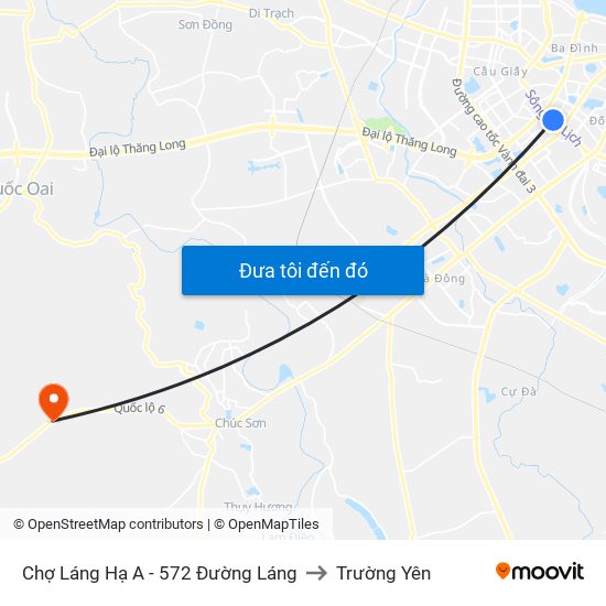 Chợ Láng Hạ A - 572 Đường Láng to Trường Yên map