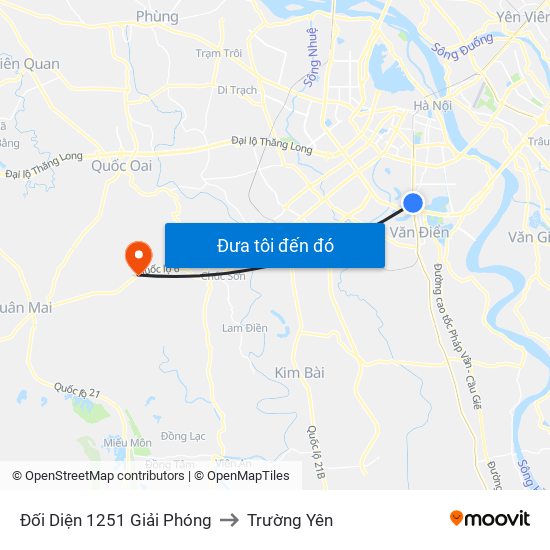 Đối Diện 1251 Giải Phóng to Trường Yên map