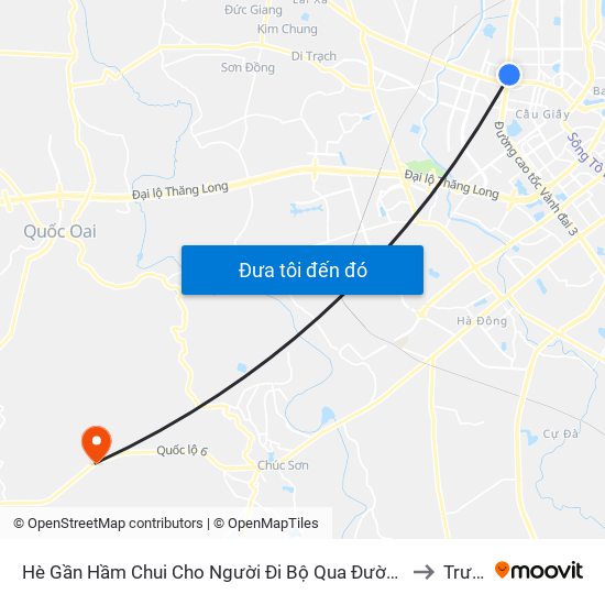 2b Phạm Văn Đồng to Trường Yên map