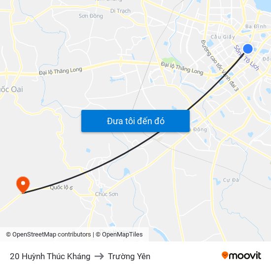 20 Huỳnh Thúc Kháng to Trường Yên map