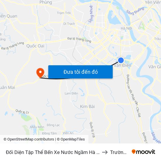 Đối Diện Tập Thể Bến Xe Nước Ngầm Hà Nội - Ngọc Hồi to Trường Yên map