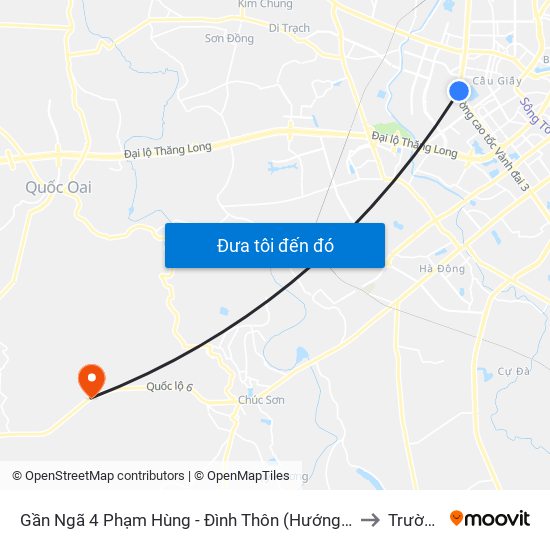 Gần Ngã 4 Phạm Hùng - Đình Thôn (Hướng Đi Khuất Duy Tiến)-Cột Sau to Trường Yên map