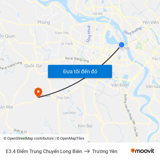 E3.4 Điểm Trung Chuyển Long Biên to Trường Yên map