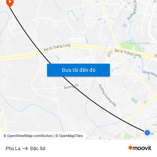 Phú La to Đắc Sở map