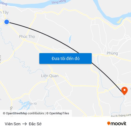 Viên Sơn to Đắc Sở map