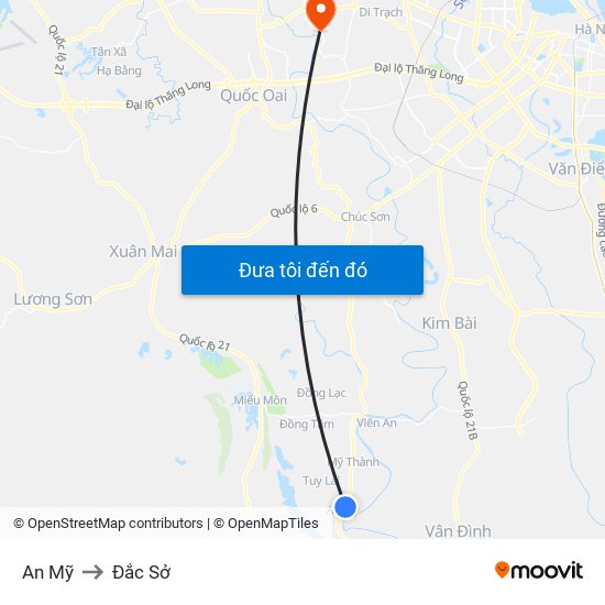 An Mỹ to Đắc Sở map