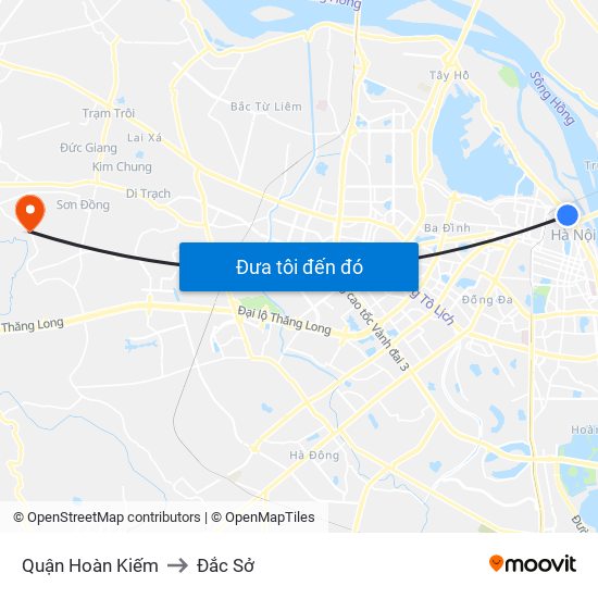 Quận Hoàn Kiếm to Đắc Sở map