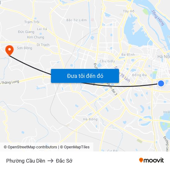 Phường Cầu Dền to Đắc Sở map