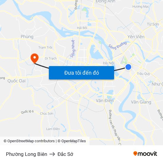 Phường Long Biên to Đắc Sở map