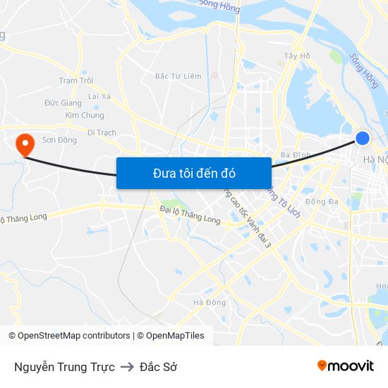 Nguyễn Trung Trực to Đắc Sở map