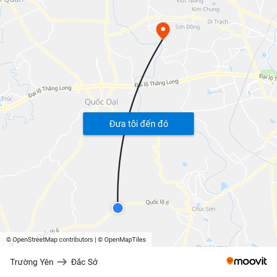 Trường Yên to Đắc Sở map