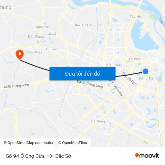 Số 94 Ô Chợ Dừa to Đắc Sở map