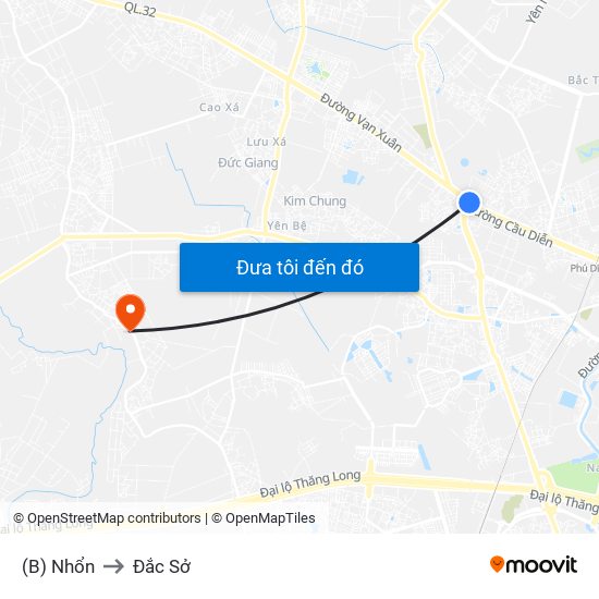 (B) Nhổn to Đắc Sở map