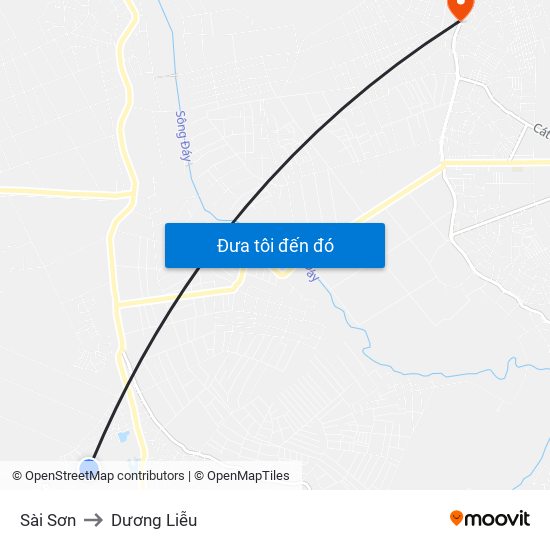 Sài Sơn to Dương Liễu map