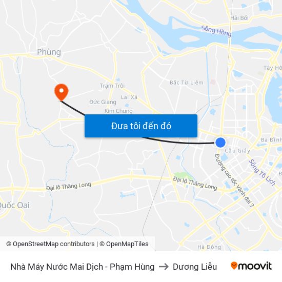 Đối Diện Bệnh Viện Đa Khoa Y Học Cổ Truyền - Phạm Hùng to Dương Liễu map