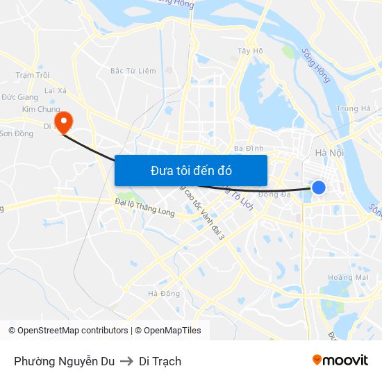 Phường Nguyễn Du to Di Trạch map