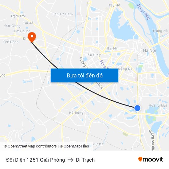 Đối Diện 1251 Giải Phóng to Di Trạch map