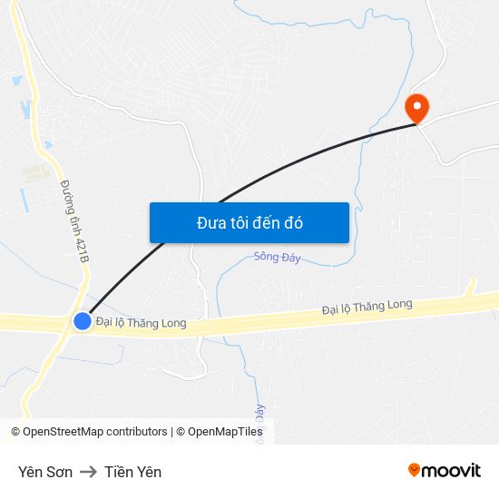 Yên Sơn to Tiền Yên map