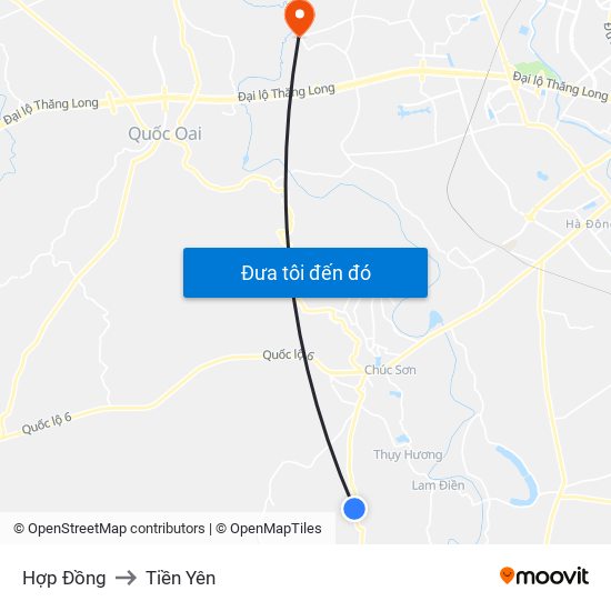 Hợp Đồng to Tiền Yên map