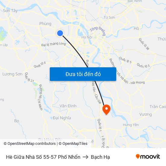 Hè Giữa Nhà Số 55-57 Phố Nhổn to Bạch Hạ map