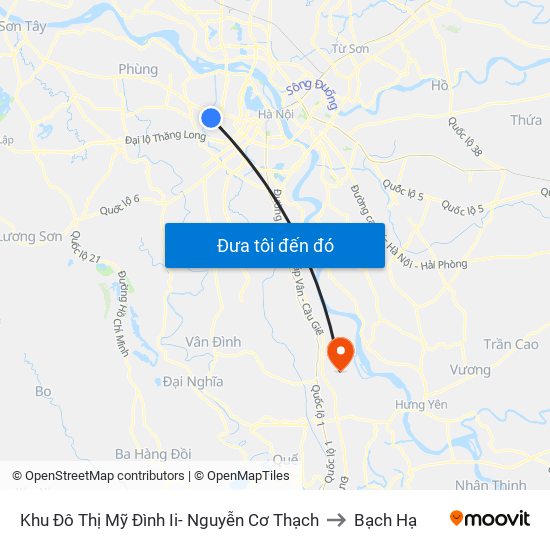 Khu Đô Thị Mỹ Đình Ii- Nguyễn Cơ Thạch to Bạch Hạ map