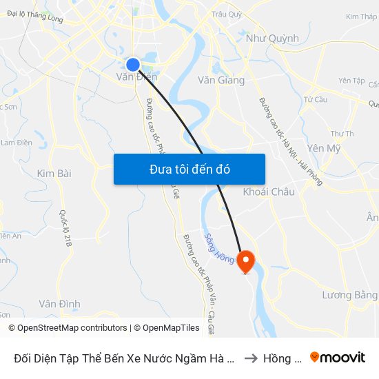 Đối Diện Tập Thể Bến Xe Nước Ngầm Hà Nội - Ngọc Hồi to Hồng Thái map