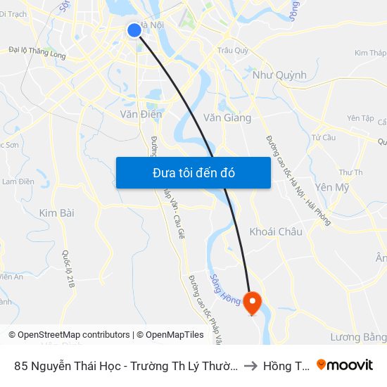 85 Nguyễn Thái Học - Trường Th Lý Thường Kiệt to Hồng Thái map