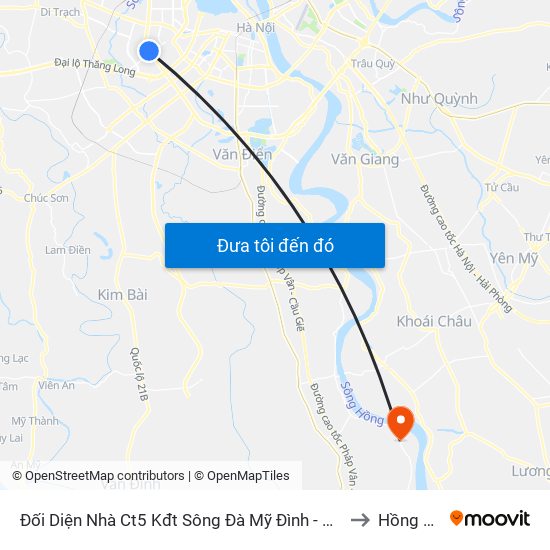 Đối Diện Nhà Ct5 Kđt Sông Đà Mỹ Đình - Phạm Hùng to Hồng Thái map