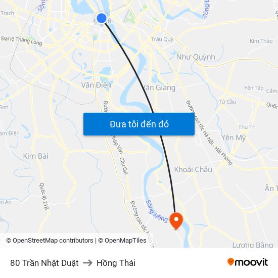 80 Trần Nhật Duật to Hồng Thái map