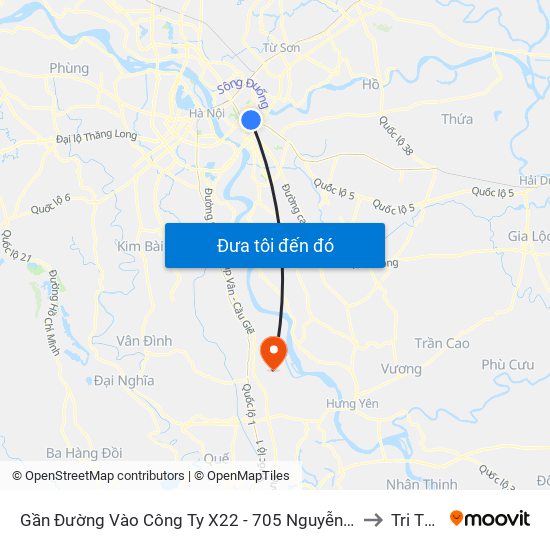 Gần Đường Vào Công Ty X22 - 705 Nguyễn Văn Linh to Tri Thủy map