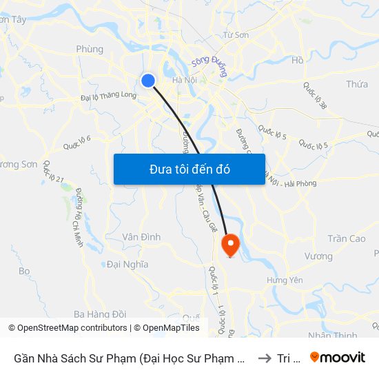 Gần Nhà Sách Sư Phạm (Đại Học Sư Phạm Hà Nội) - 136 Xuân Thủy to Tri Thủy map