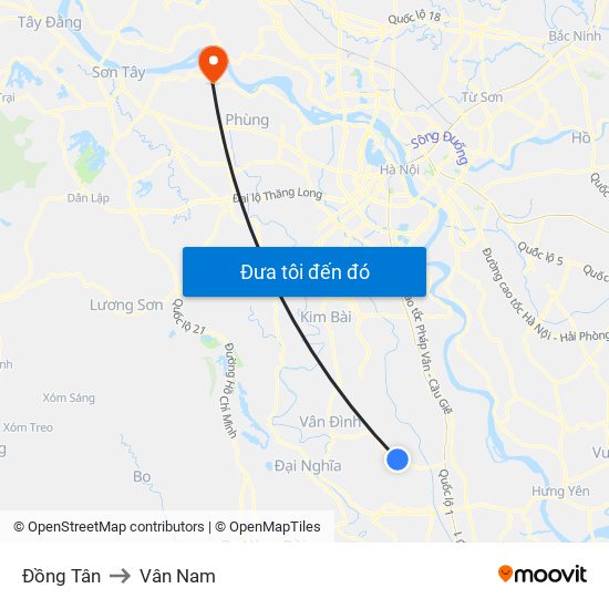 Đồng Tân to Vân Nam map