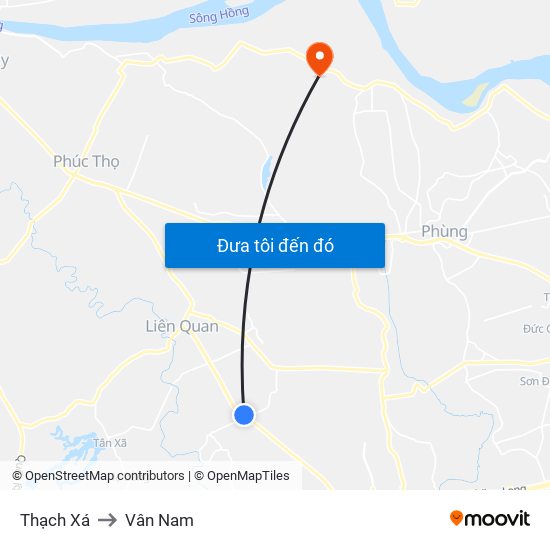 Thạch Xá to Vân Nam map